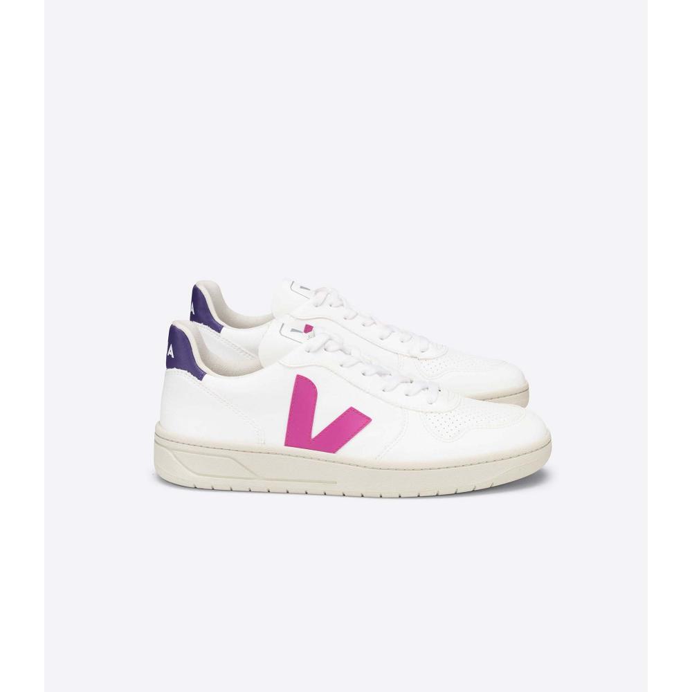 Veja V-10 CWL Joggesko Dame White/Purple | NO 655ILH